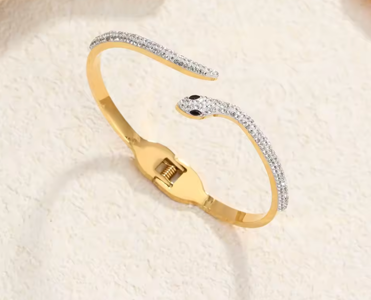 Exquisite Zircon Snake Bracelet for Women
