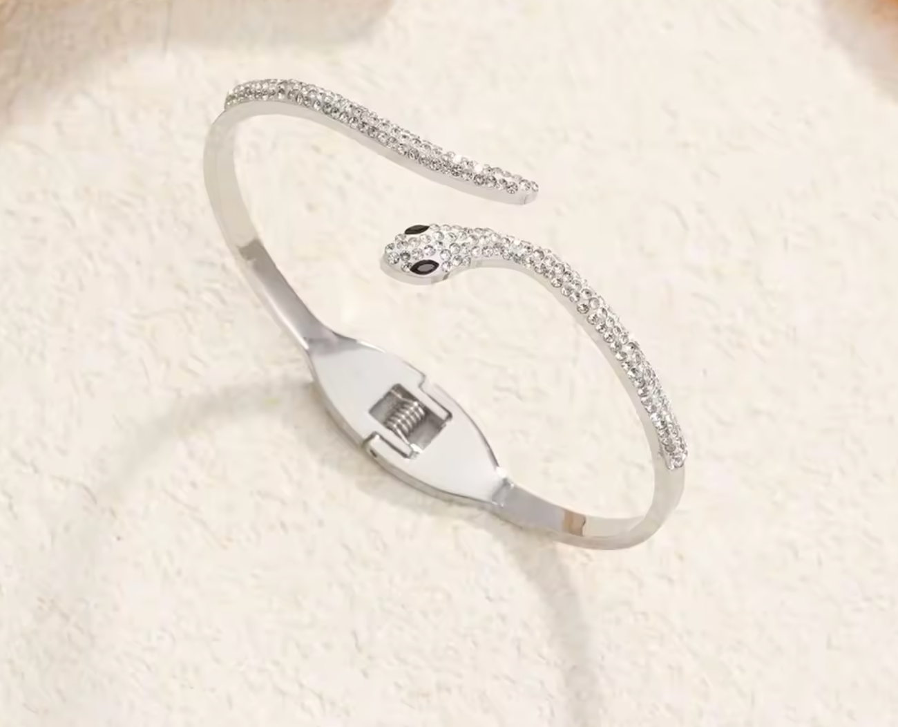 Exquisite Zircon Snake Bracelet for Women