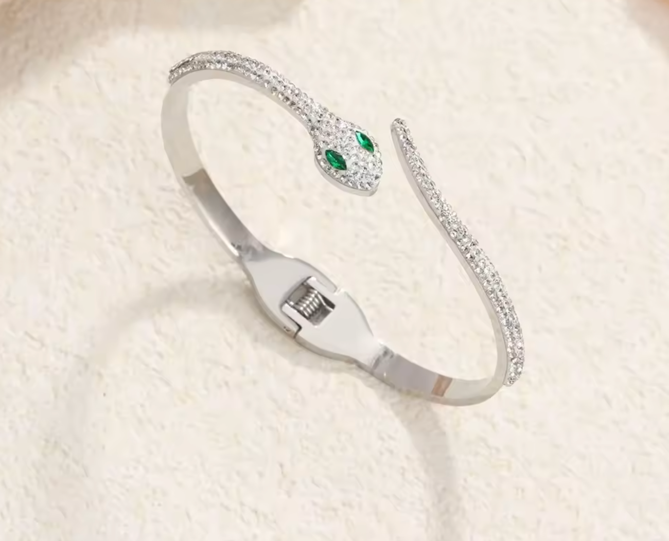 Exquisite Zircon Snake Bracelet for Women